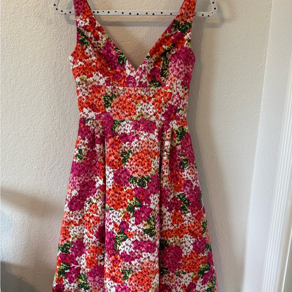 Anthropologie’s Monique Lhuillier Size 0 - Riona Embroidered Floral Fairy Pink